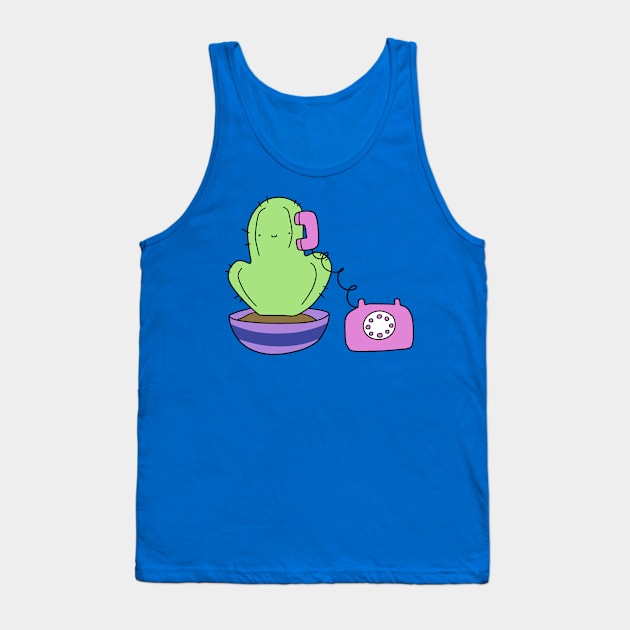 Cactus Making a Call Tank Top by saradaboru